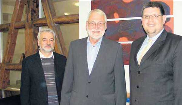 Norbert Schimanski, Konrad Kramer und OB Dr. Ulrich Fiedler